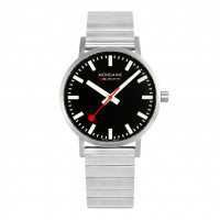 Mondaine Classic 40mm, Silver Stainless Steel Watch - A660.30360.16SBW